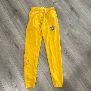 Used Men’s Size Medium Yellow Billionaire Boys Club Sweat Pants